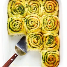 Cheesy Pesto Swirl Rolls Recipe Page