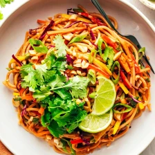 Rainbow Peanut Noodles Recipe Page