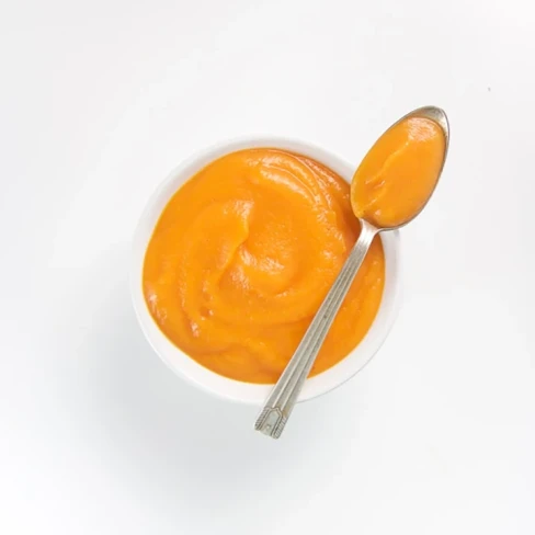 Apple, Carrot + Sweet Potato Baby Food Puree Image