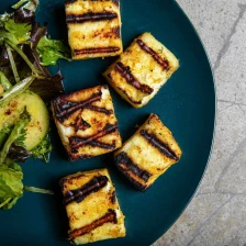 Grilled Paneer and Chickpea Salad Recipe Page