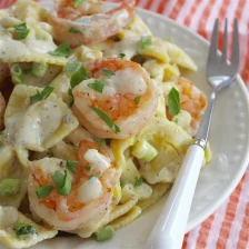 Shrimp Pasta Salad With A Creamy Lemon Dressing Recipe Page