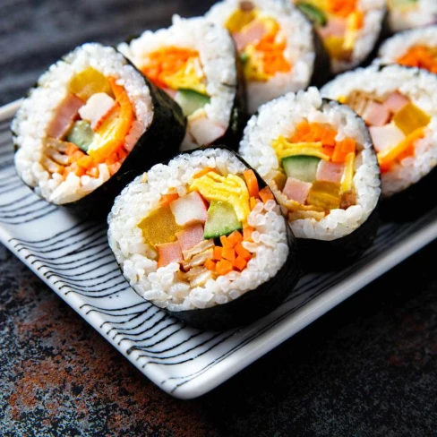 Kimbap (Korean Seaweed Rice Rolls) Image