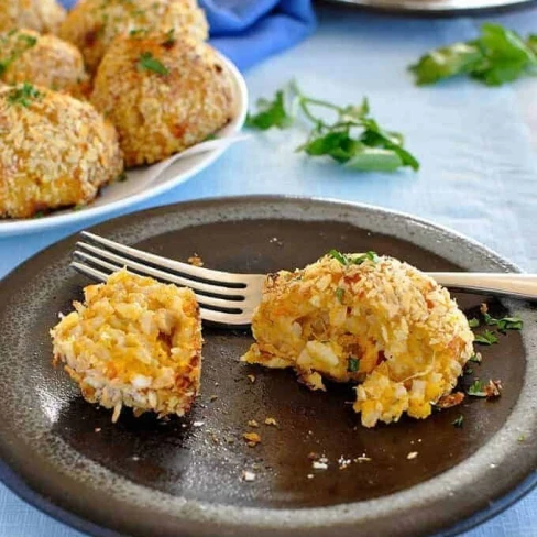 Baked Arancini Balls Image