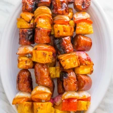 Grilled Pineapple Sausage Kabobs Recipe Page