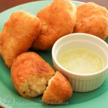 Russian Potato Piroshki with Garlic Dip - Пирожки Recipe Page