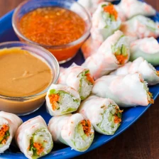 Fresh Spring Rolls Recipe with Best Dipping Sauce Recipe Page