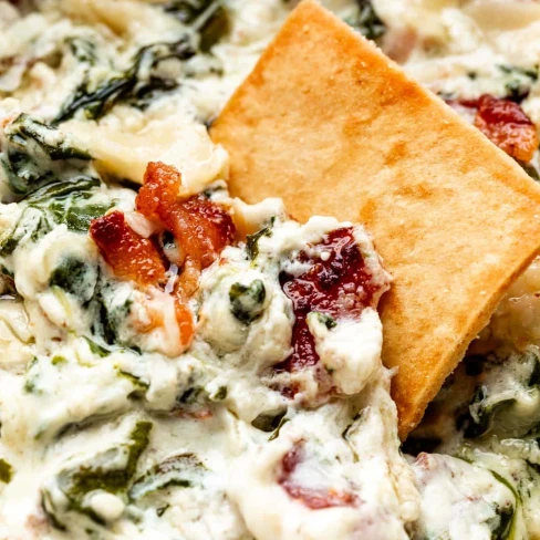 Garlic &amp; Bacon Spinach Dip Image