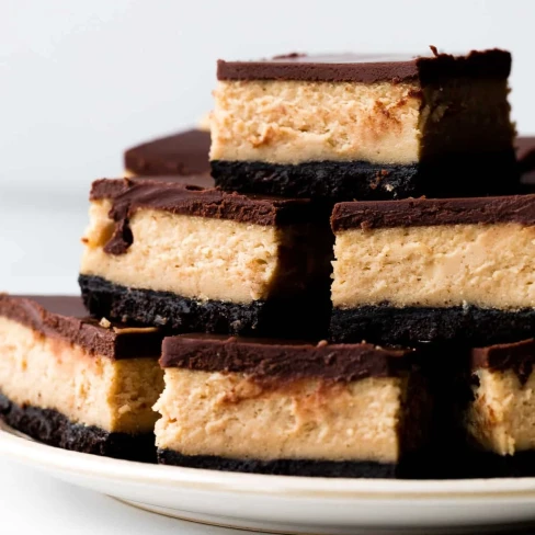 Chocolate Peanut Butter Cheesecake Bars Image