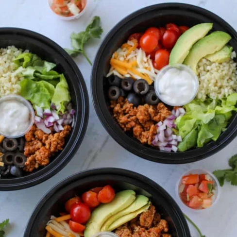 Keto Turkey Taco Bowl Image