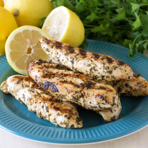 Quick Grilled Lemon Chicken Tenders Image