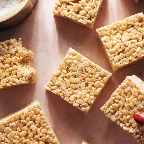 Salted Caramel Rice Krispie Bars Image