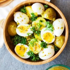 Potato Salad with 7-Minute Eggs and Mustard Vinaigrette Recipe Page