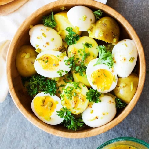 Potato Salad with 7-Minute Eggs and Mustard Vinaigrette Image