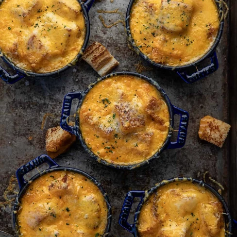 Roasted Tomato Soup with Grilled Cheese Croutons Image