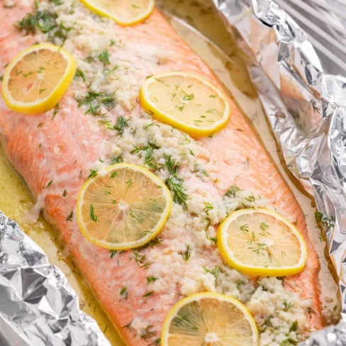 Easy 5 Ingredient Baked Salmon Image