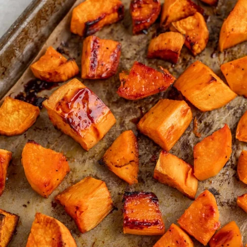 Roasted Sweet Potato Cubes Image