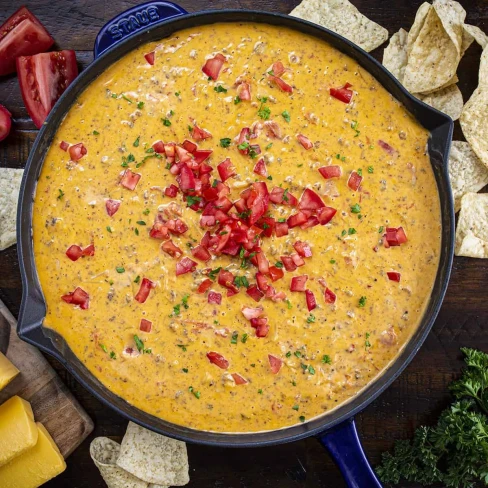 Cheesy Hamburger and Rice Dip Image