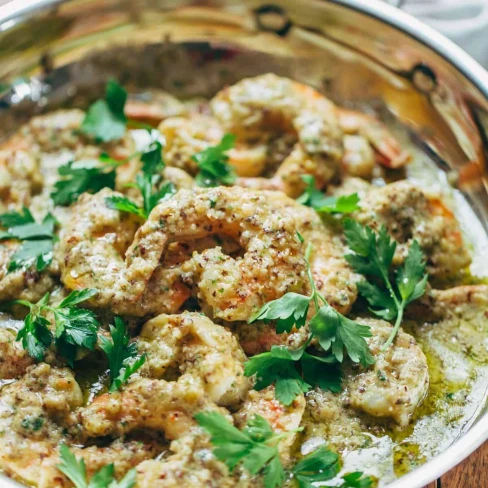 Spanish Shrimp With Garlic Bread Sauce Image