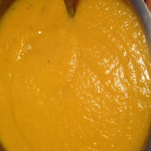 Roasted Butternut Squash Cream Soup With Ginger Image