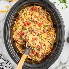 Crockpot Taco Spaghetti Recipe Page