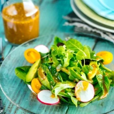 Spring Mix Salad with Sweet Miso Dressing Recipe Page