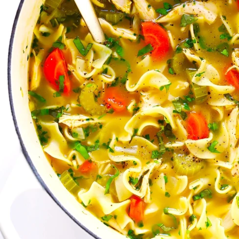 Herb-Loaded Chicken Noodle Soup Image