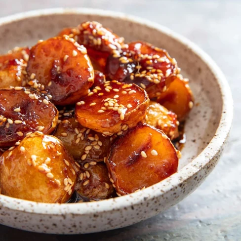 Gamja Bokkeum (Korean Sweet Soy-Glazed Potatoes) Image