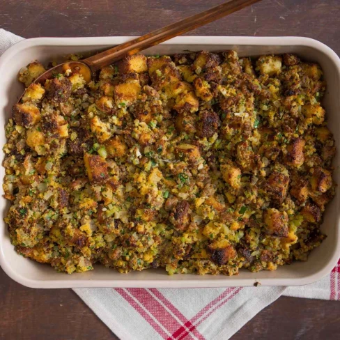 Cornbread Dressing (Stuffing) With Sausage and Sage Image