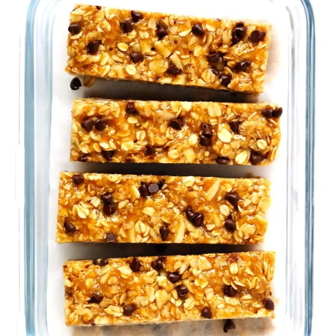 Chewy Peanut Butter Granola Bars Image