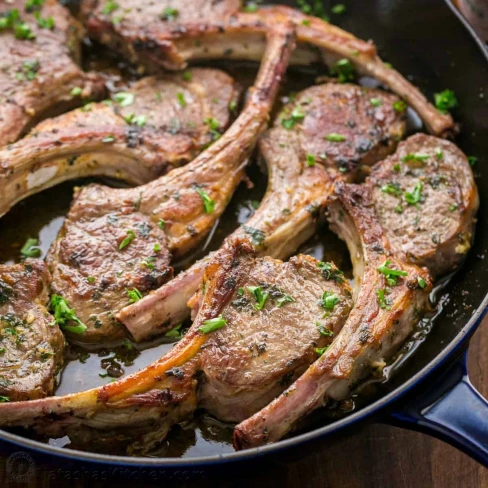 Garlic and Herb Crusted Lamb Chops Recipe Image