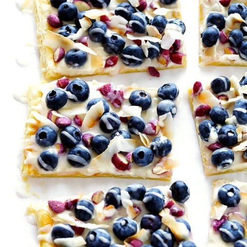 Super-Easy Blueberry Almond Tart Image