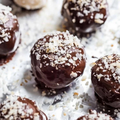 Naturally Sweet Dark Chocolate Coconut Bites Image