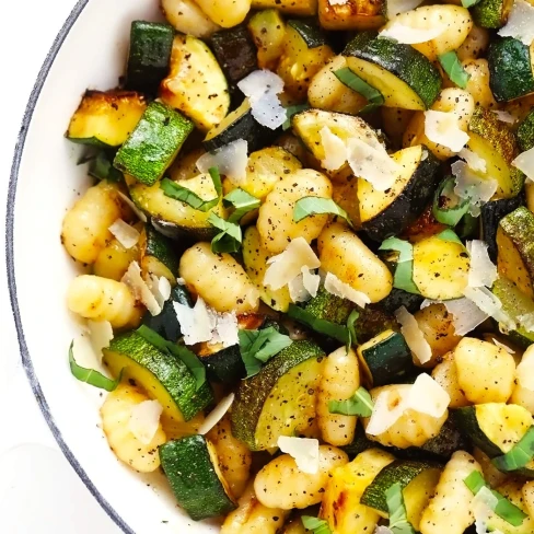 Lemon Basil Gnocchi with Zucchini Image