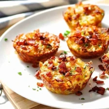 Cheese and Bacon Muffin Tin Hash Browns Recipe Page