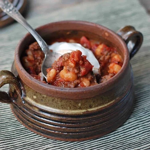 Smoky White Bean Chili With Pork Image