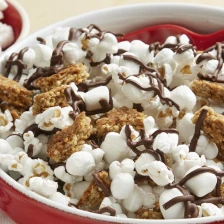 Perfect Game Day S’mores Popcorn Snack Mix Recipe Page