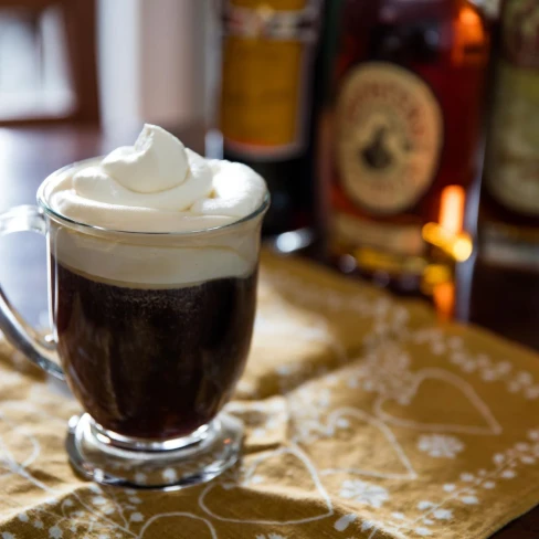 Bittersweet Amaro- and Whiskey-Spiked Coffee Recipe Image