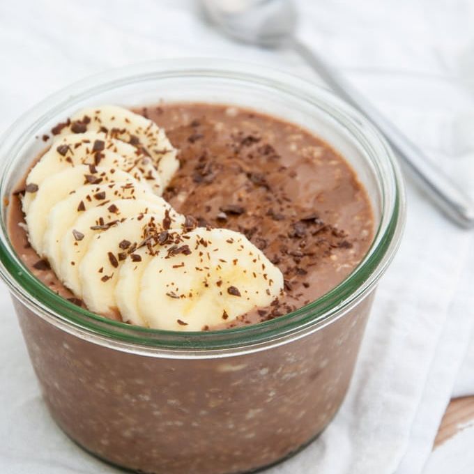 Healthy Vegan Chocolate Overnight Oats Recipe Page