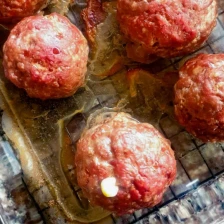 Mozzarella-Stuffed Meatballs Recipe Page