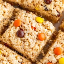 Reeses Pieces Rice Krispie Treats Recipe Page