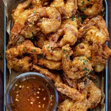 Hot Honey Fried Shrimp Recipe Page