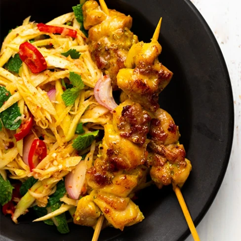 Grilled Pepper Chicken and Green Mango Salad | Marion&#039;s Kitchen Image