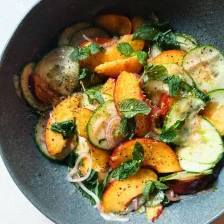 Gorgeous Peach Salad Recipe Page