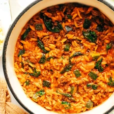 Italian Sausage Zucchini Orzo Recipe Page