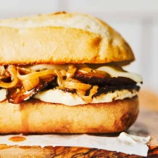 Portobello French Dip with Horseradish Aioli Recipe Page