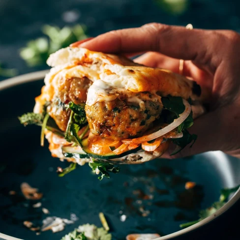 Ginger Chicken Meatball Sandos Image