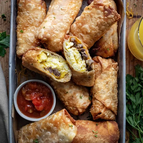 Steak Egg and Cheese Egg Rolls Image