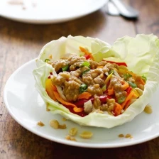 Light Thai Chicken Lettuce Wraps Recipe Page