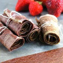 No Simmer Strawberry-Nectarine Fruit Roll Ups Recipe Page