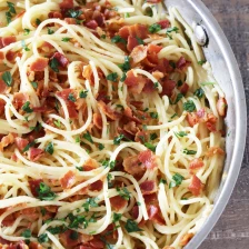 Eggless Spaghetti Carbonara Recipe Page